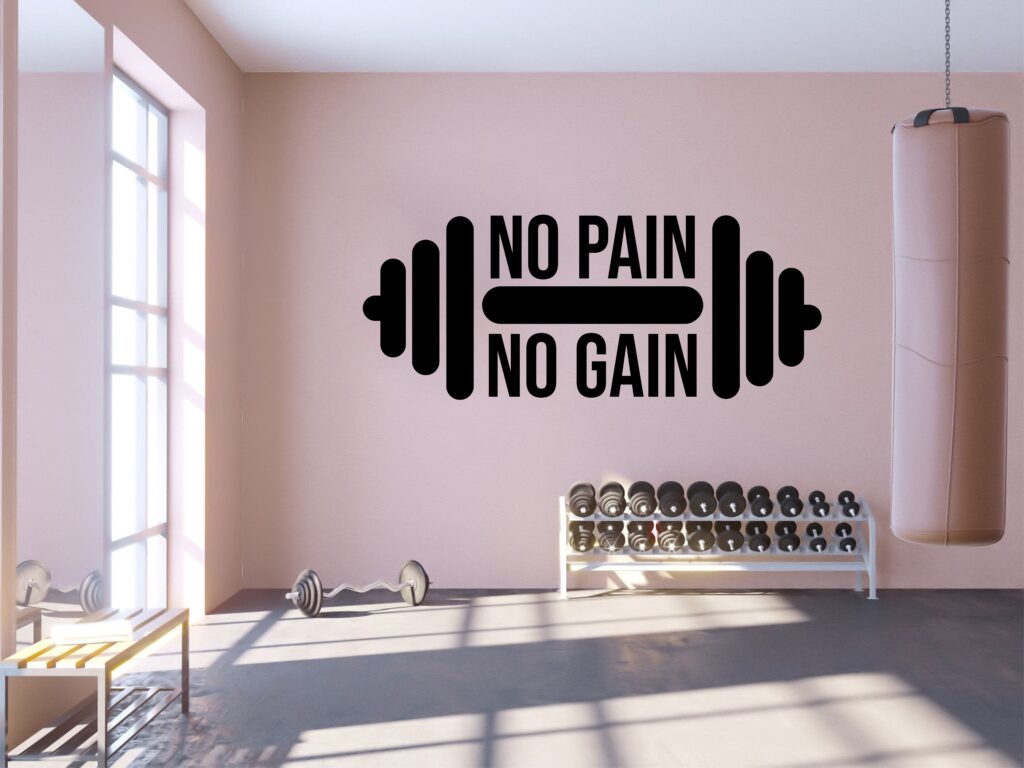 no pain no gain